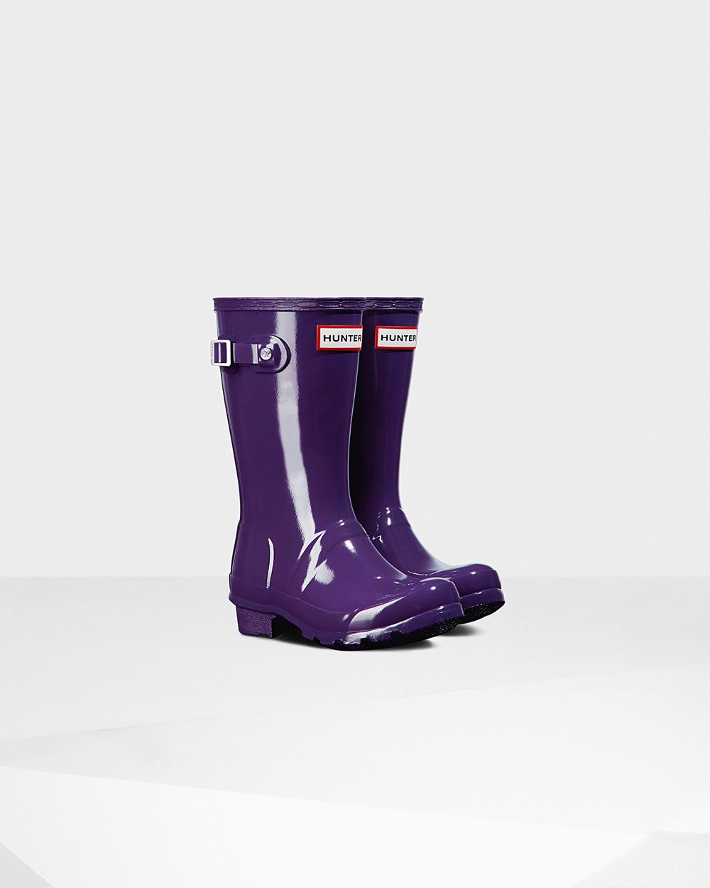 Galochas Hunter Criança Azuis Roxo - Original Big Gloss - 06DEXYAKV